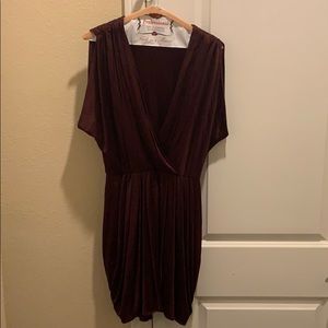 Maroon Black Halo dress